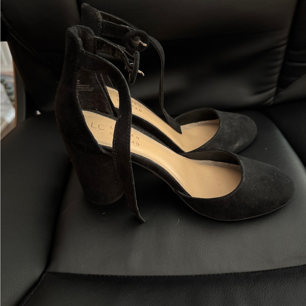 Loeffler Randall Black Suede Heels